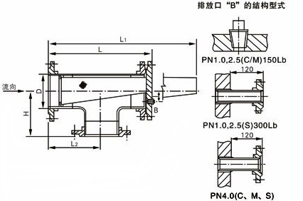 ST14S正折流式T型過濾器